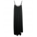 Beaded Neck Plain Maxi Dress